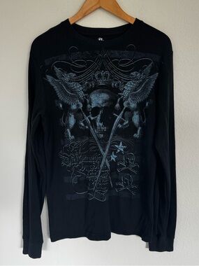 Destruction Y2K Skull Thermal L/S Size Large Affliction